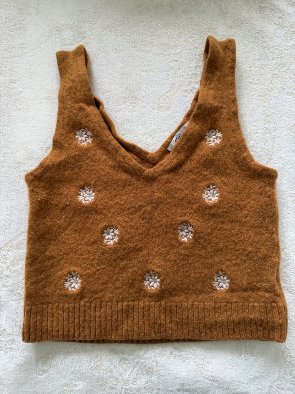 Madewell cropped tank top/vest